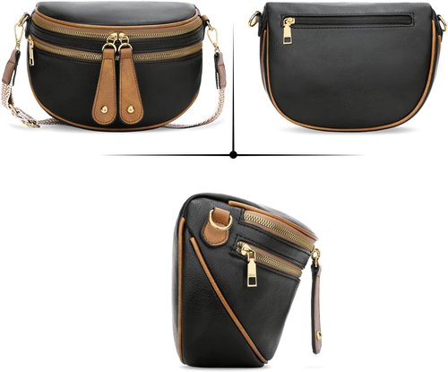 KKXIU Crossbody Sling Bag for Women Trendy Fanny Pack Vegan Leather Chest Bag | Trendy