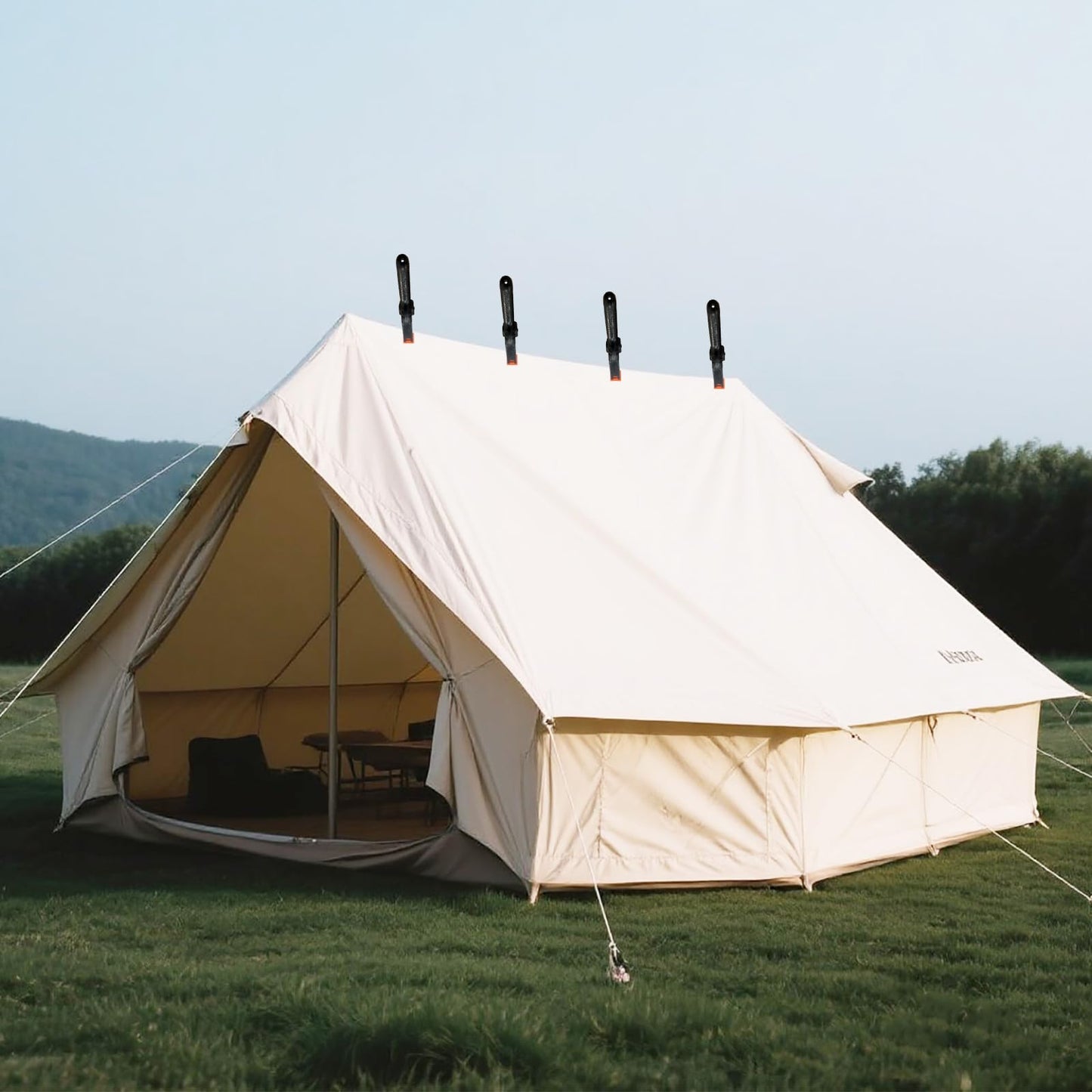 30 Pack 3.5 Inch Plastic Spring Clamps, Black Heavy Duty Clips, Spring Clamps for Backdrop Stand, Woodworking, Crafts, Photography, Banner, Balloon Arch Garland Clips, Small Clamp with Soft Tips