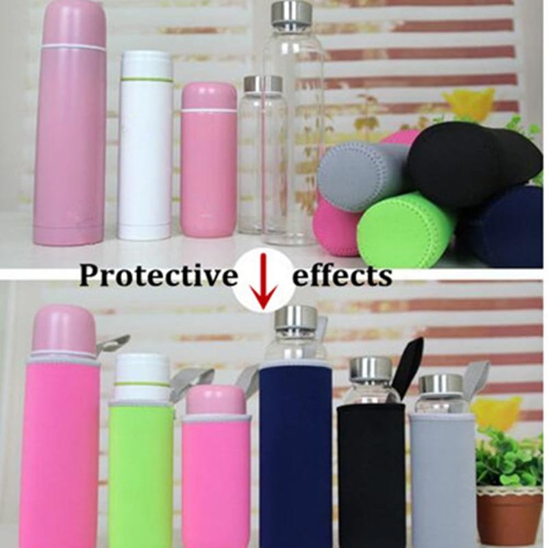 candygirlft Water Bottle Carrier Bag 25 oz, Water Bottle Sleeve 24oz, water bottle cover, Neoprene Sleeve Sports Water Bottle Accessories for Hiking Travelling (24 oz-2pack)