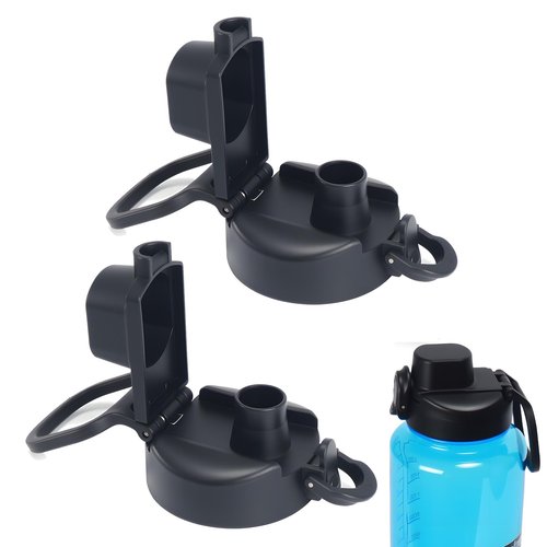 Lid Replacement for Nalgene Tritan Water Bottle 32oz & 48oz 1 Pack, Wide Mouth Lid for Nalgene Water Bottle 32oz & 48oz, BPA-Free（2Pack）