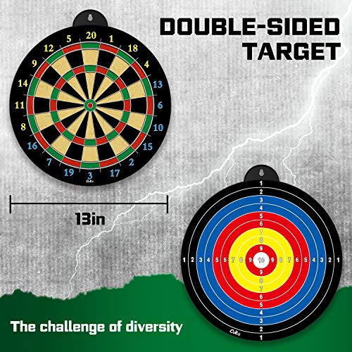 Magnetic Dart Board Set with 12 Magnetic Darts - Indoor Fun for Kids and Adults