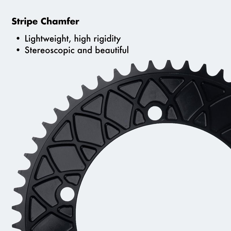 DJC 144BCD Round Chainring Fixed Gear Fixie Track Bike 47T 49 51 53 55 57 59 61T Single Speed Chainwheel 1/2 * 1/8 144 Bcd (55T)