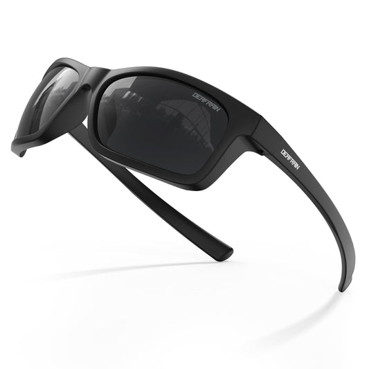 DEAFRAIN Kids Sunglasses for Boys Girls Unbreakable Flexible Frame Polarized Sports Youth Baseball Running Fishing Glasses for Age 7-14
