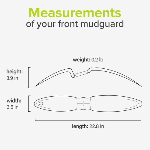 VELMIA Bike Fender Set [24-29 inch] - Universal Bike mud Guard, Mountain Bike Fender Against Splashing Water & Dirt I Bicycle fenders, Bike fenders