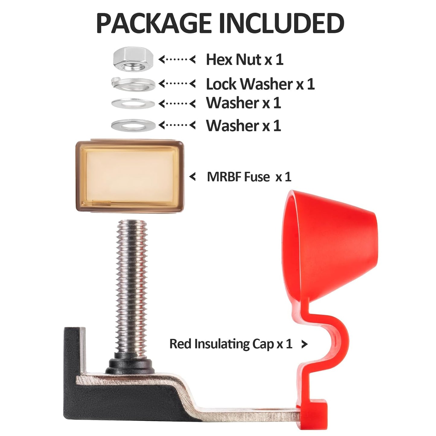 MRBF Terminal Fuse Block - 200A Marine Rated Battery Fuse | IP66 Waterproof Protection for RVs & Cars