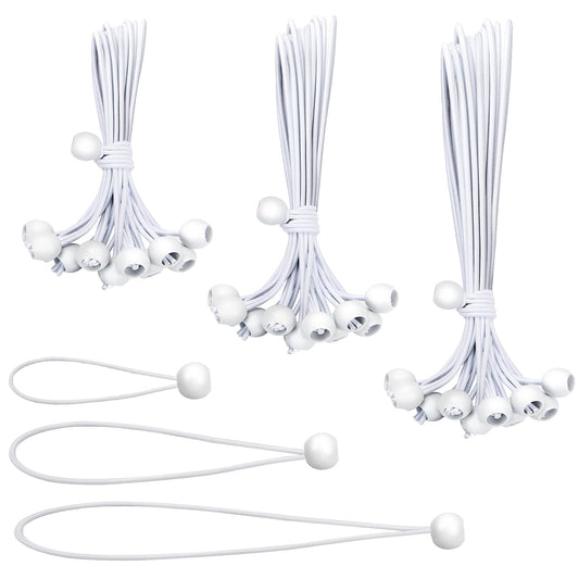 Skytened 30PCS of 3 Sizes Ball Bungee Cords, 6, 9, 11 Inch Tarp Canopy Bungee Balls, Heavy Duty Tie Down Cord for Shelter, Gazebo, Camping, Tent, Cargo, Holding Wire and Hoses (Ball Size 1 inch)