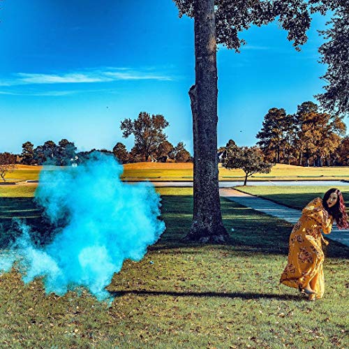 Winsharp Blue Gender Reveal Baseball - Exploding Pink/Blue Powder for Boy or Girl Party