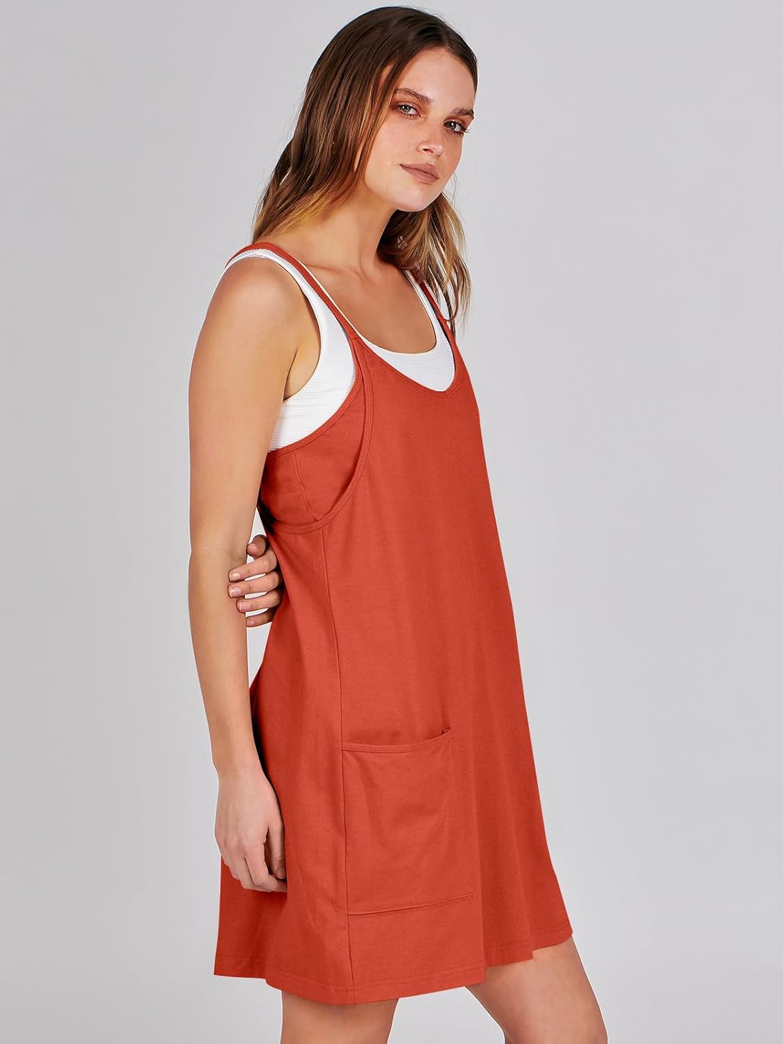 ANRABESS Athletic Dress - Summer Tennis Mini Romper with Built-In Shorts | Perfect for Travel & Workouts