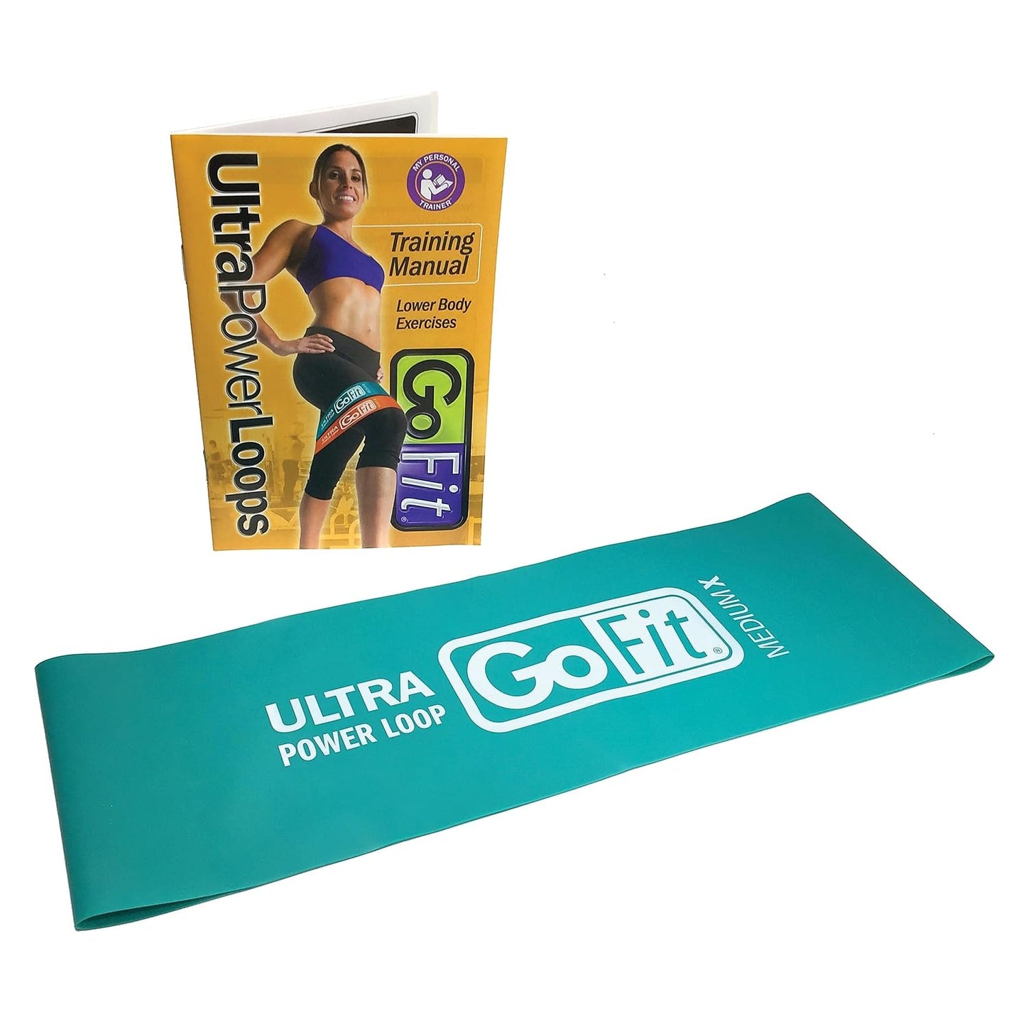 GoFit GF-SUPL-MX Single Ultra Power Loop (Teal, Medium X, 10 Pounds),Green