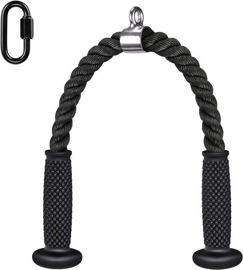 Kipika Tricep Pull Down Attachment - Cable Machine Accessory for Home Gym | Durable Pulley System