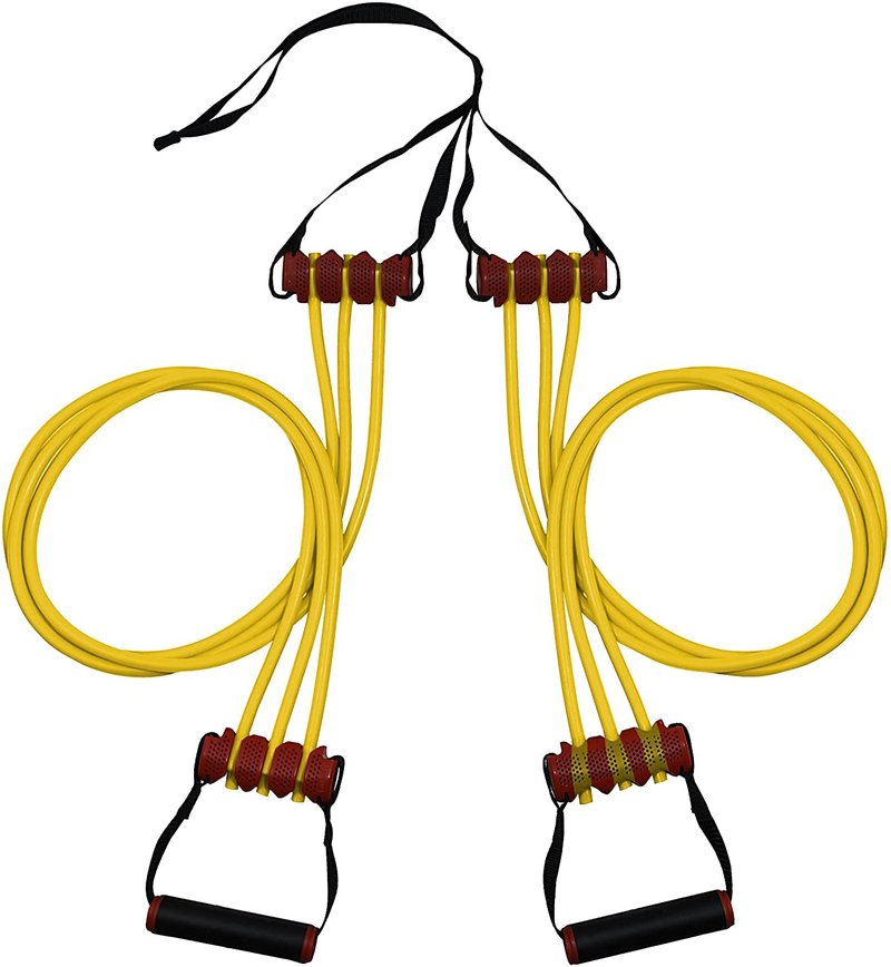 Lifeline Triple Trainer R7 Resistance Cables, 70 lb, Yellow