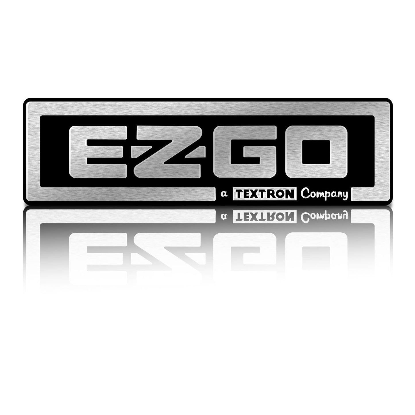 EZGO TXT Front Emblem, Golf Cart Replacement Decal, EZGO Name Plate and Fornt Badge, TXT Golf Cart Accessories, OEM#: 71037G01, 9.25" X 2.7"