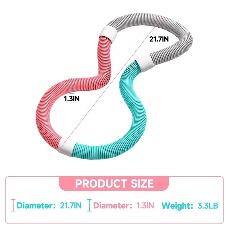 Abdominal Workout Hoop,Designed with Waist Spring,Suitable for Adult Pilates Fitness Circle Carried by Family Fitness and Travel.