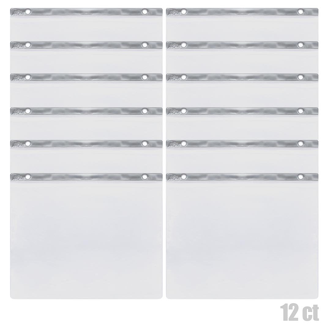 Gone For a Run BibFOLIO Race Bib Protector Sheets - Vinyl Sleeves 12 Sheets