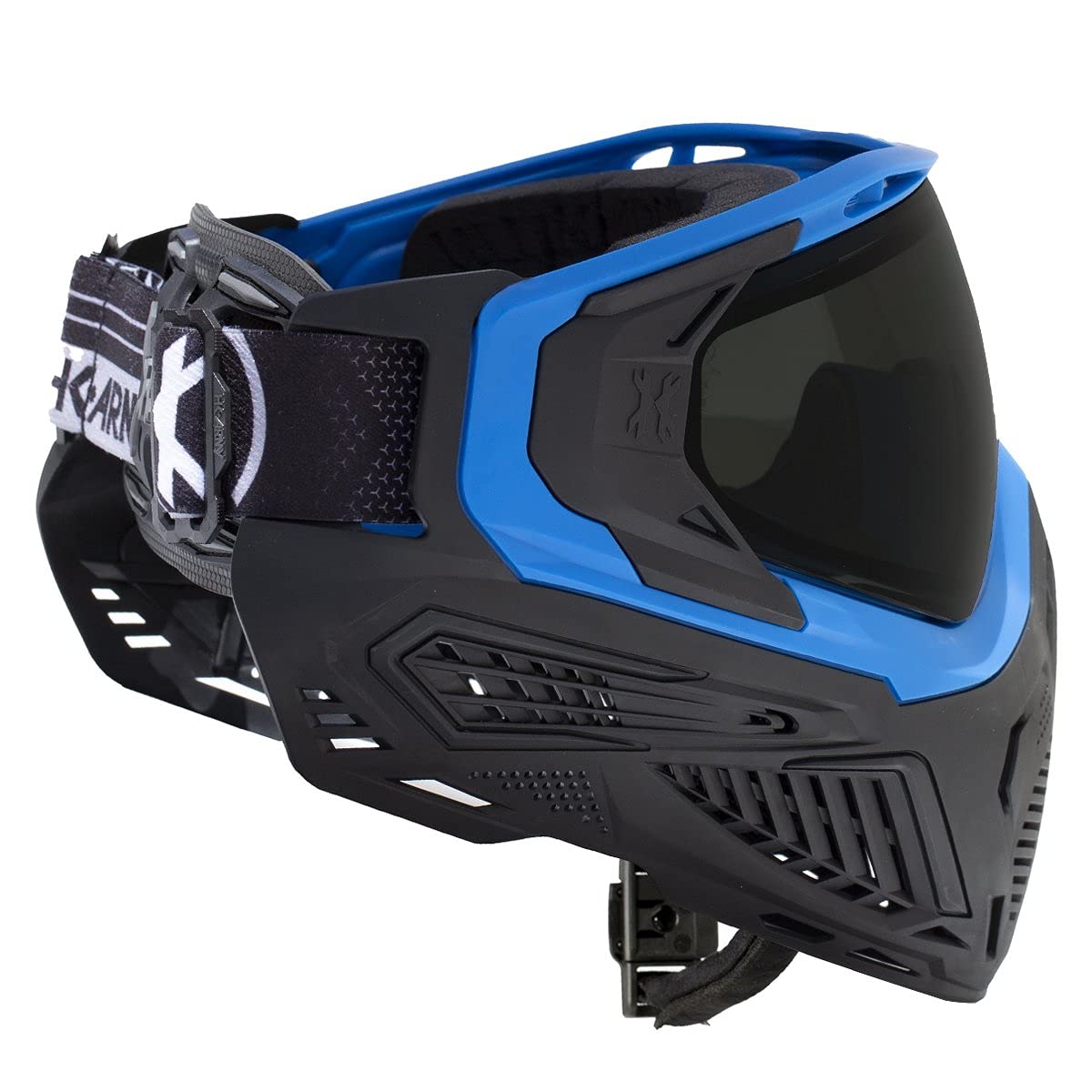 HK Army SLR Face Mask Goggle with Thermal Anti Fog HD Pure Lens System for Paintball and Airsoft - Sapphire