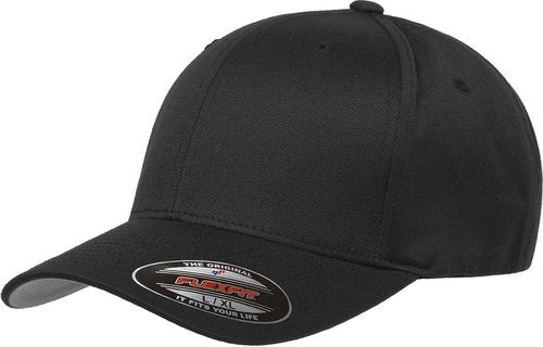 Flexfit 6277 Wooly Combed Twill Cap - Classic Black Design for Ultimate Comfort and Style