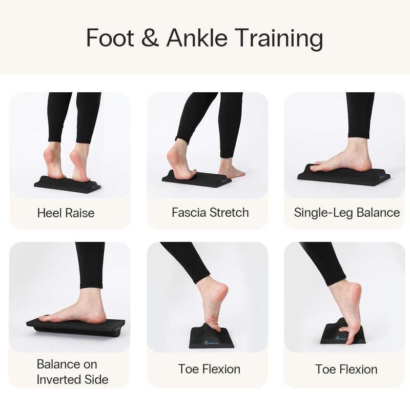 StrongTek Plantar Fasciitis Relief Foot Stretcher Pad, High-Density EVA Calf Stretching Block for Heel Pain, Achilles Tendon & Foot Arch Therapy, Portable & Lightweight