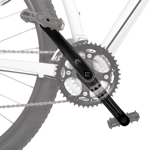 Bike Accessory, Lightweight 170mm Bike Crank Arm Bike Left Crank for Replacement Parts for Various Bicycles(Black, Diamond Hole)