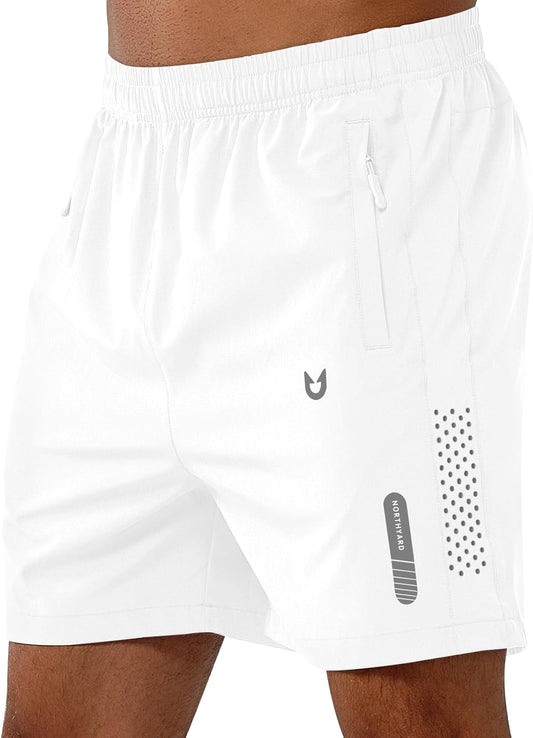 NORTHYARD Men's Athletic Running Shorts - Quick Dry Lightweight Gym Workout | 5"/7"/9" Options