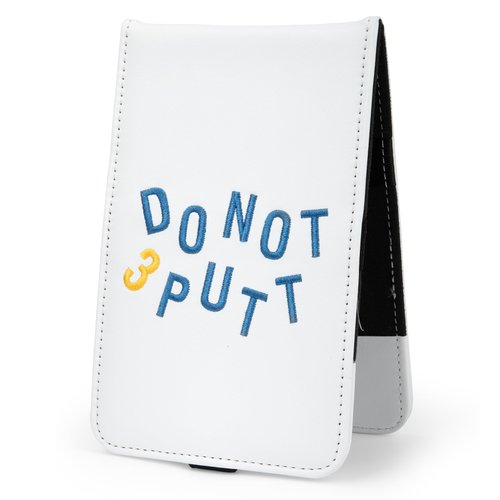 Acebirdie Leather Golf Scorecard Holder - Golf Scorecard & Yardage Book Holder Cover Universal Fit for Scorecard, Golf Accessories Fit for Most Back Pocket Golf Gifts (DO NOT 3PUTT)