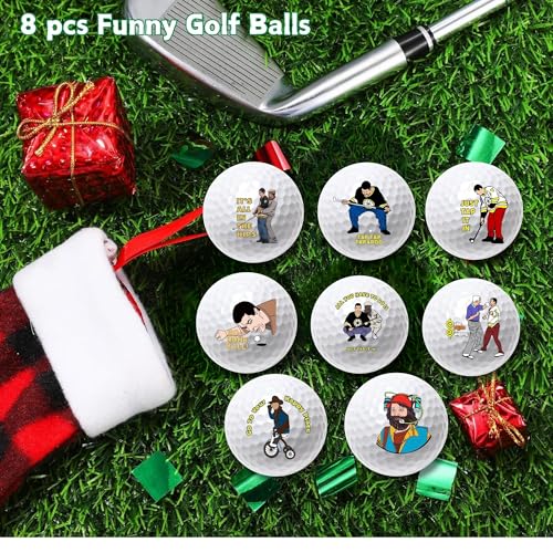 Funny Golf Balls - Happy Themed Gift Set for Golf Lovers - 4PCS