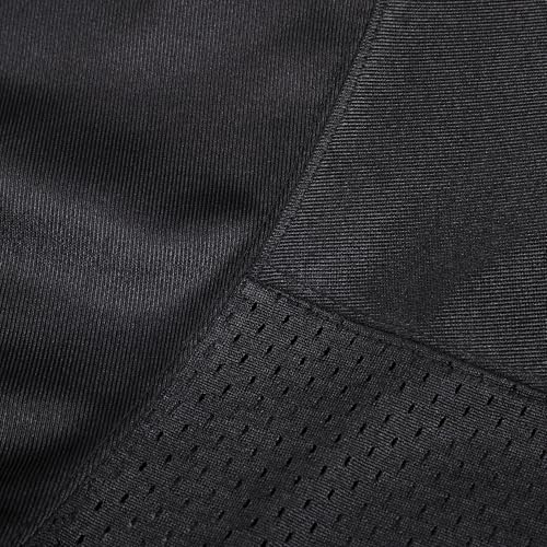 Pullonsy White Stripe Black Large Replica Football Jersey - Men’s Unisex Sport Shirt