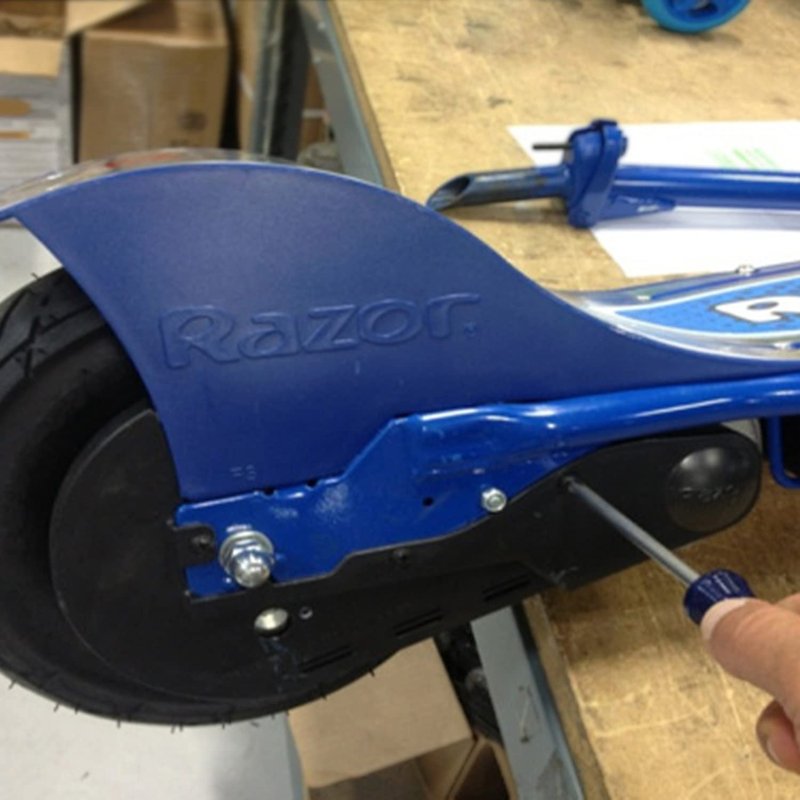 AlveyTech Chain Guard - Fits The Razor E100/E125 (Versions 33+), E100 Glow (Versions 1-46+), E150 (Versions 18+), E175 (Versions 26+), and eSpark, Electric Scooter Plastic Protector Guide Cover