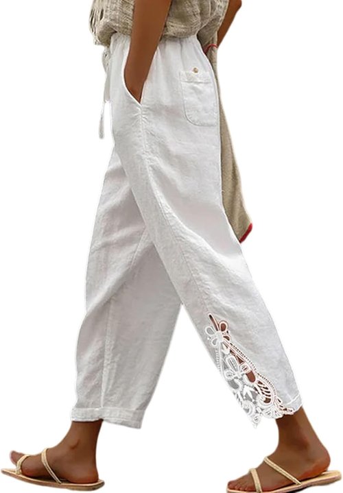 Acelitt Women’s Casual Lightweight Drawstring Pants - Elastic Waist & Pockets | S-XXL