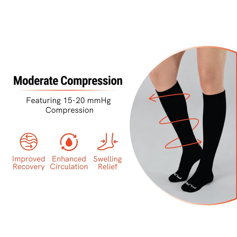 Pure Athlete Alpaca Compression Socks – 15-20mmHg Support for Running, Hiking, Travel & Recovery for Men & Women - USA Made