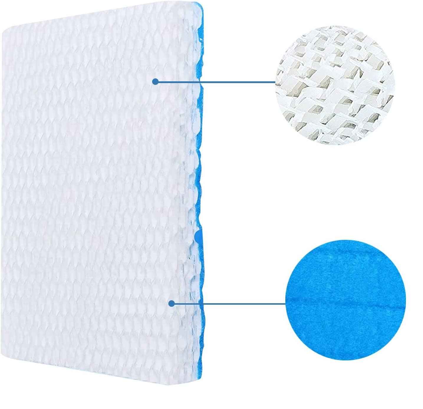 Filter Replacement for Honeywell Humidifier Filter T HFT600, Wicks with Blue Pre-Filter Layer, Humidifier Filters Compatible with Honeywell Humidifier HEV615 HEV620 (4 Filters & Blue Pre-Filter Layer)