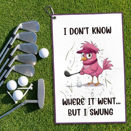 Microfiber Golf Towel - I Don't Know Where it Went But I Swung