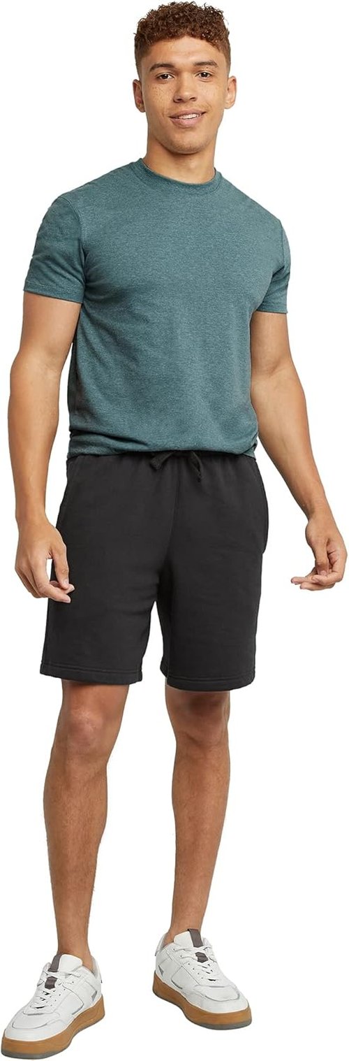 Hanes Men's Originals Sweat Shorts - Midweight Fleece with Pockets | 8" Length