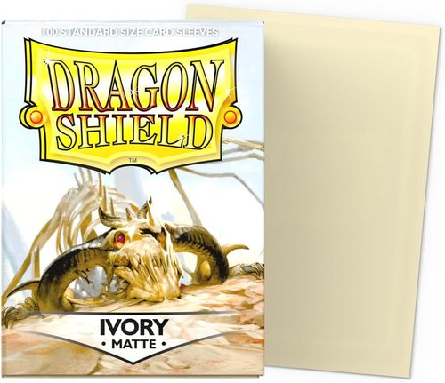 Dragon Shield | Matte Card Sleeves - 100 CT Smooth & Durable TCG Protection | Ivory Color