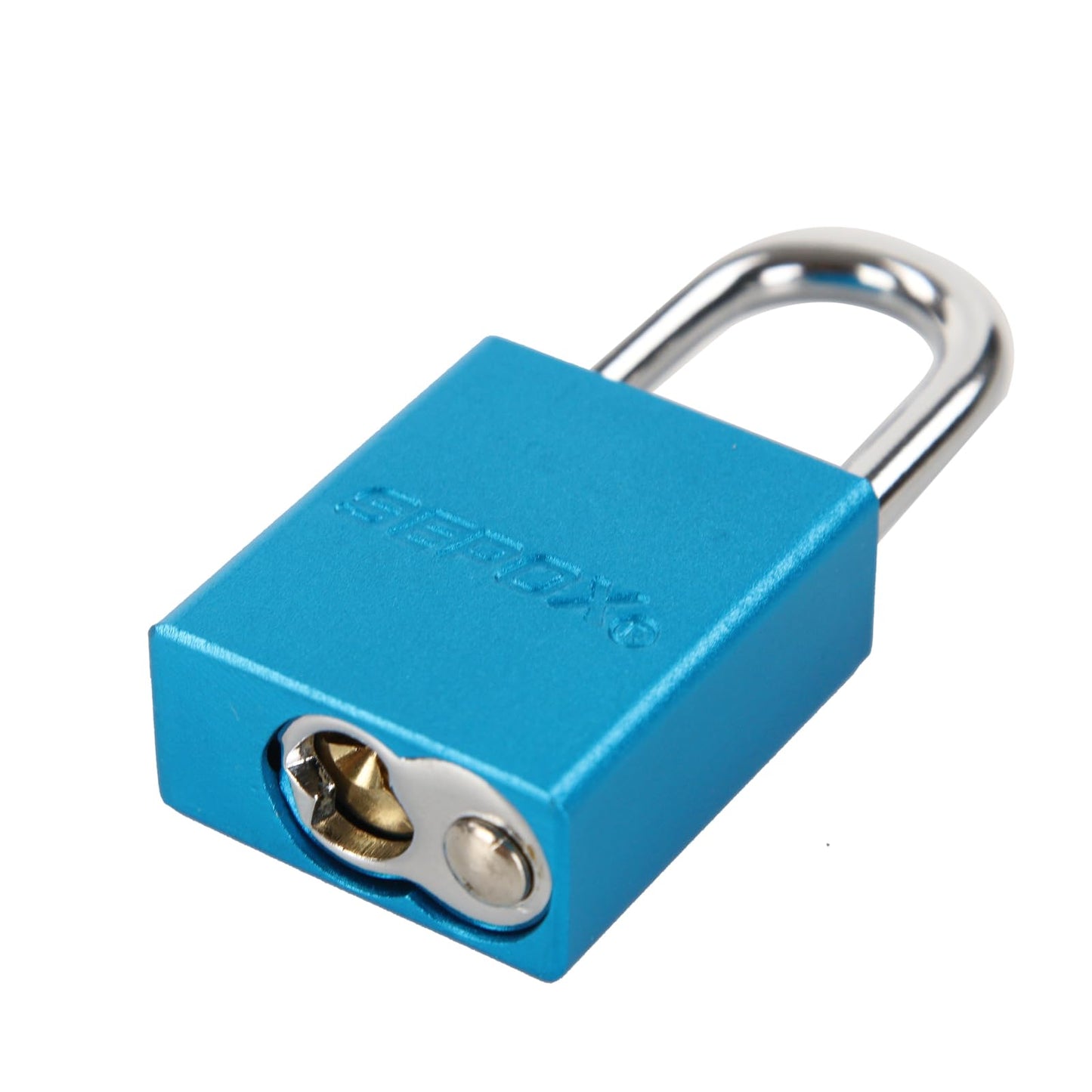 SEPOX® Ultra-Durable & Anti-Rust Outdoor Blue Aluminum Padlock - 38mm 1-1/2" with Long Shackle & 3 Big Different Keys Ideal for Gate, Storage, Locker, Fence and Lock-Out, High Security