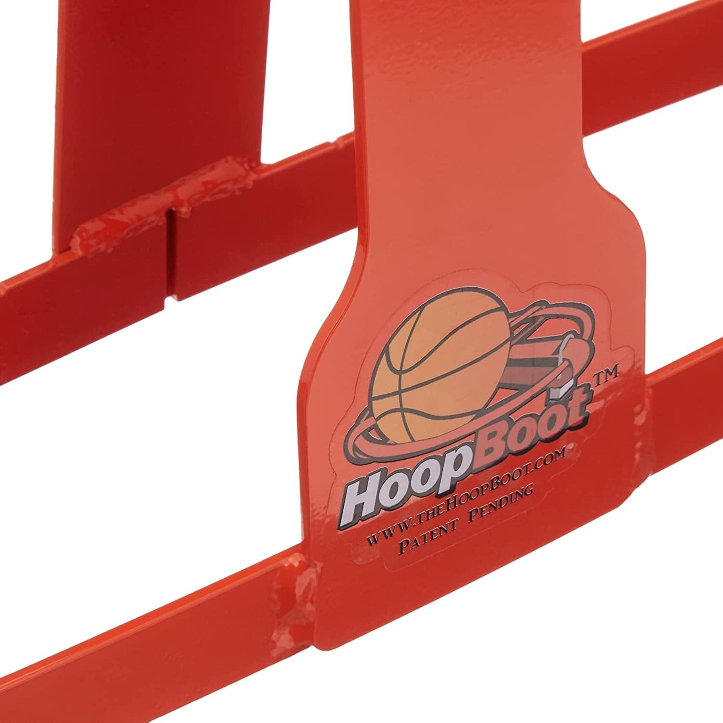 HoopBoot Single Rim Basketball Goal, Rim, Hoop Lock (Orange) Single Rim