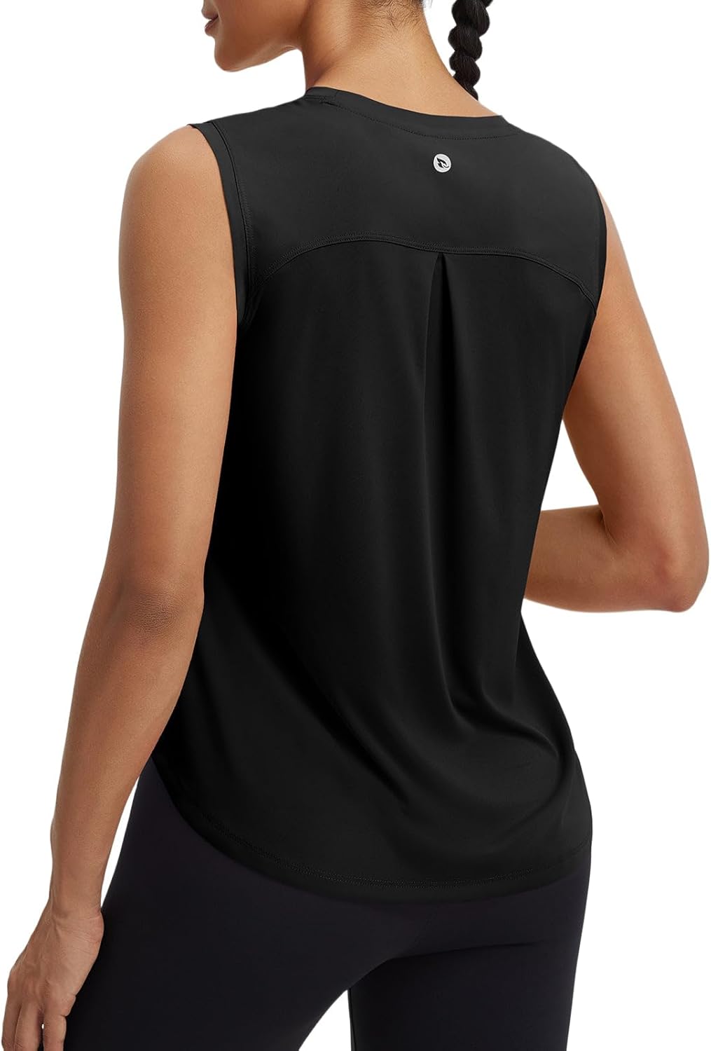 Baleaf Women's Athletic Tank Top - Breathable UPF 50+ Workout Tee | Lightweight & Loose Fit