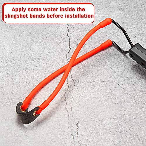 Shappy 2/4/8 Pcs Slingshot Bands Rubber Wrist Rocket Replacement