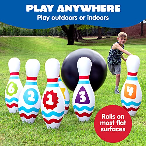 Giant Inflatable Bowling Set - Educational Bowling for Kids & Adults
