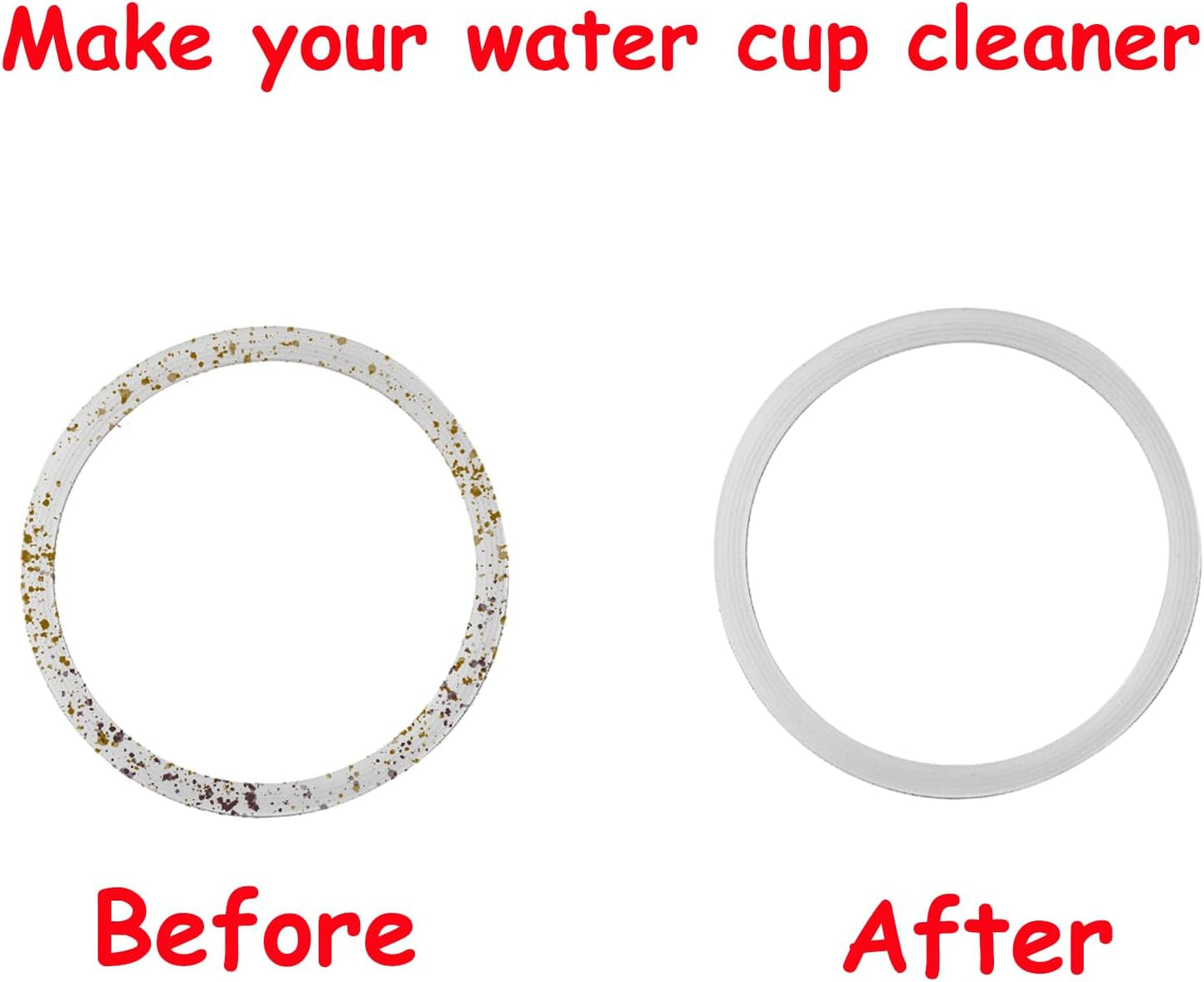 Owala | 6 Pack Replacement Water Bottle Gaskets - Durable Silicone Lid Seals for Perfect Fit
