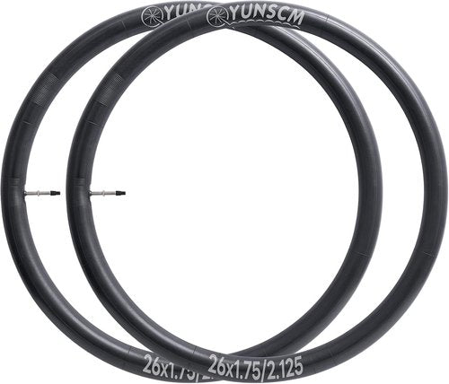 2-PCS Bike Tubes by [Brand Name] - 26 x 1.75/2.125 FV48mm Presta Valve Inner Tubes for 26" Bikes