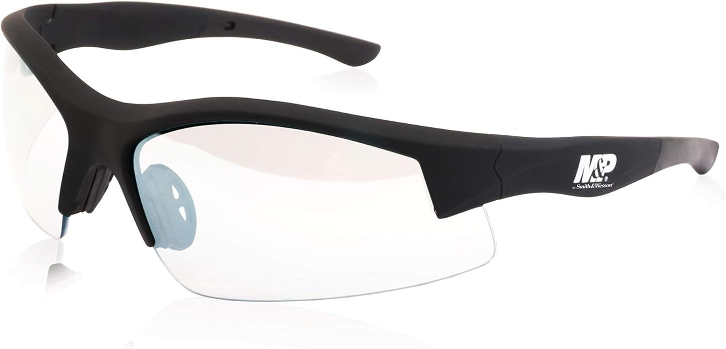 Smith & Wesson M&P Super Cobra Shooting Glasses - Impact-Resistant, Anti-Fog, No-Slip Rubber Design