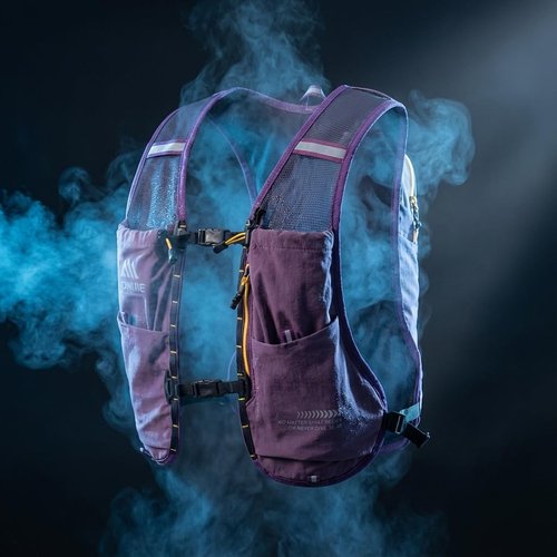 AONIJIE Running Hydration Vest for Men & Women, 8L Hydration Backpack, Multiple Pocket Designs for Water Bottles/Bladders, Lightweight Breathable for Hiking, Climbing, Marathon & Cycling - Purple