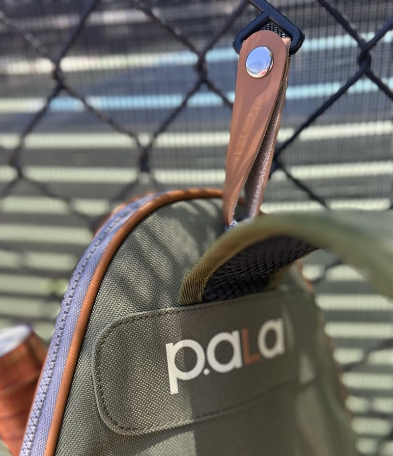 P.ala Multi-Sport Crossbody Padel Bag – Fits 2 Padel Rackets, Lightweight 2.07 lb, Fence Hook, 13” Device Sleeve, Compact Racket Bag for Padel, Tennis & Pickleball