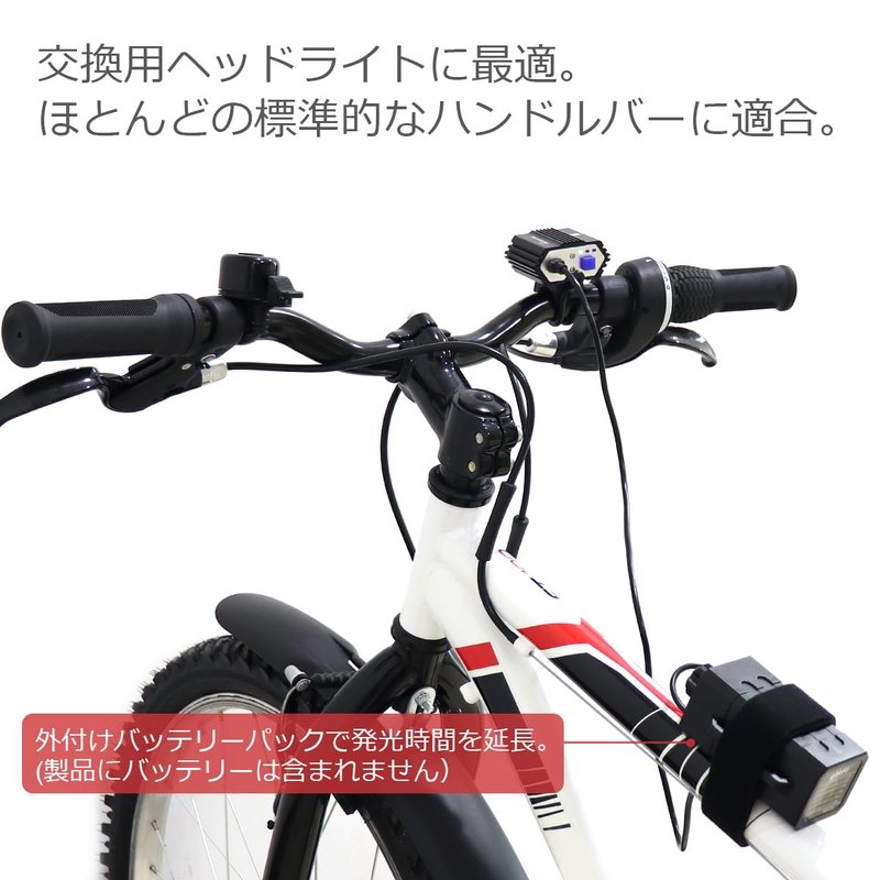SecurityIng USB Powered Bicycle Light, LED Headlamp Waterproof 700 Lumens 4 Modes Cycling Front Lamp Bike Headlight for Mountain Road, Kids and City Bicycle - No Internal Battery