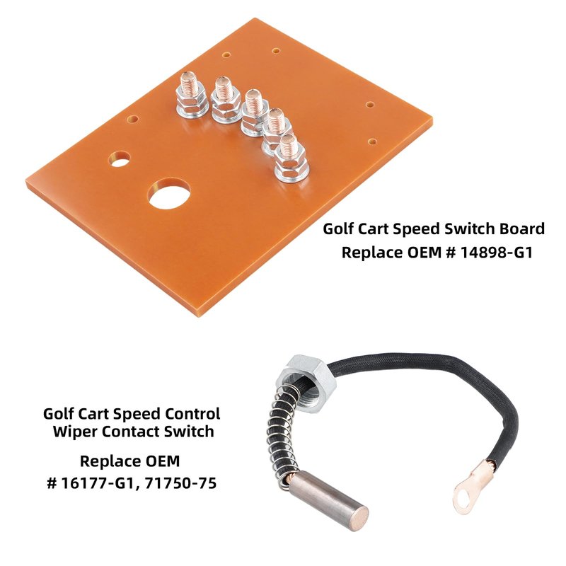 Roykaw Golf Cart Speed Control Wiper Contact Switch N Speed Switch Board Compatible with EZGO Electric Models (1965-1981), OEM# 16177-G1, 14898-G1, 71750-75