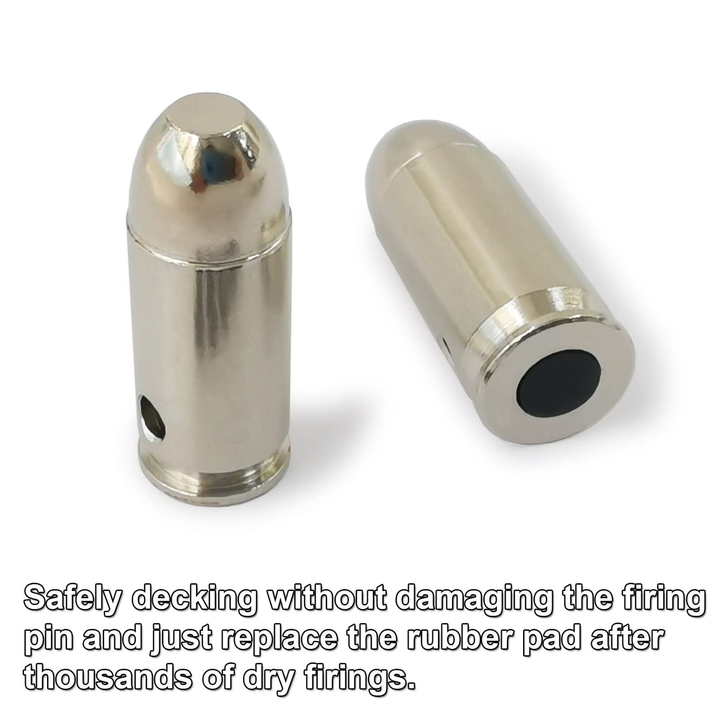 Angeebin Training Snap Caps for Dry Fire Training Dummy Rounds Practice Safe Loading Firing (45ACP-10pcs)