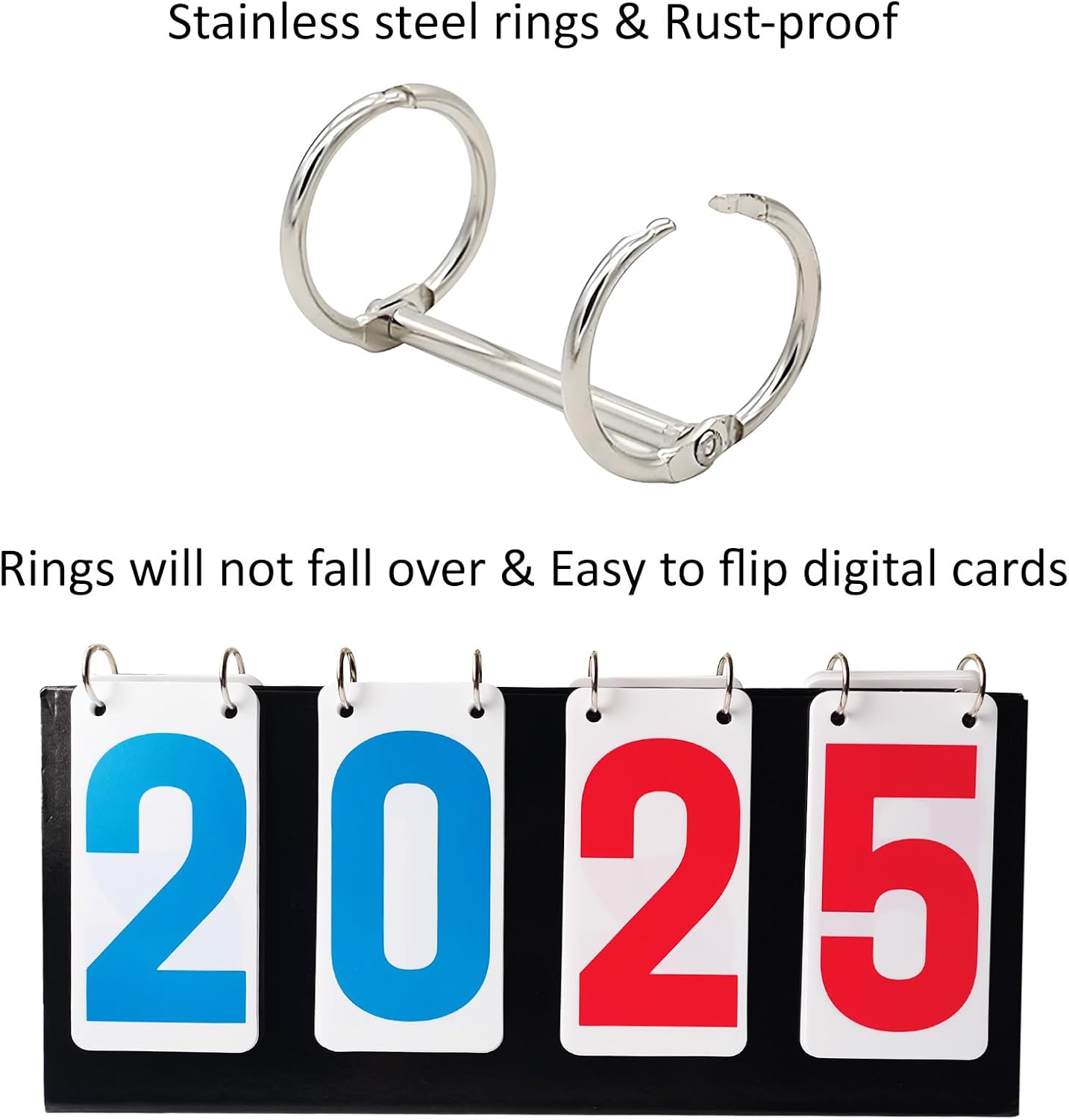 Skiennix Portable Score Keeper - 4-Digit Flipper for Football, Basketball & Tennis Games