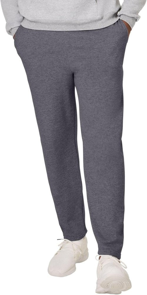 Hanes EcoSmart Men's Sweatpants - Comfortable Athletic Lounge Pants with Pockets | Fleece, Open Hem