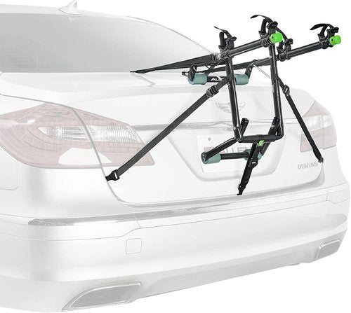 Allen Sports Deluxe 2-Bike Trunk Mount Rack - Easy Installation | Black, Model ZN102