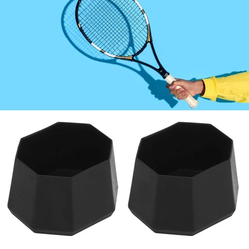 Cryfokt Tennis Racket Silicone End Cover, Tennis Racket Butt Racket Accessories Light Weight End Butt End Cover for Gymnasium